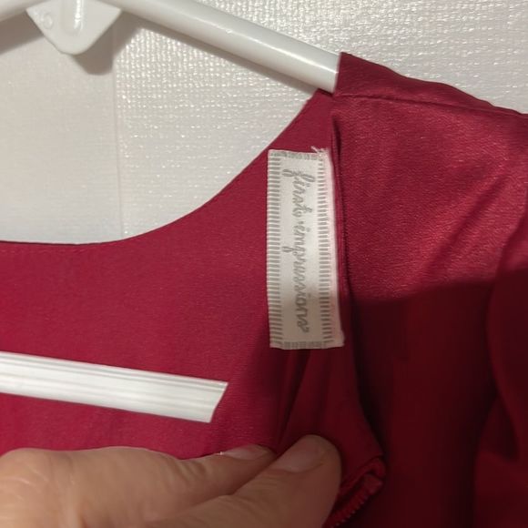 Rosette Burgundy Baby Girl Special Occasion Dress and Bloomers 18 months - Picture 13 of 13